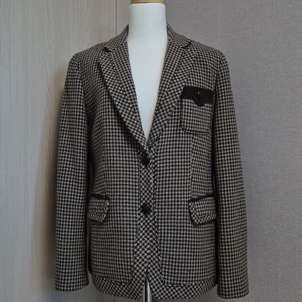 닥스 블루 브라운 패턴 블레이저 자켓