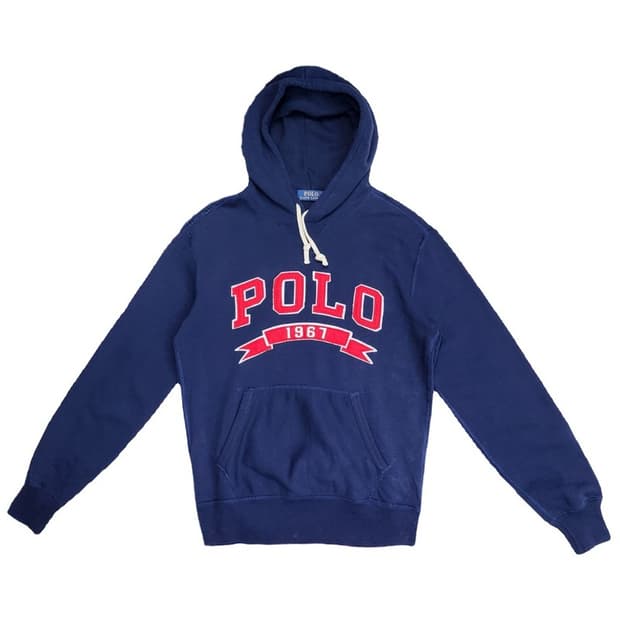 POLO RALPH LAUREN 레터링 프린팅 후드티 Men S