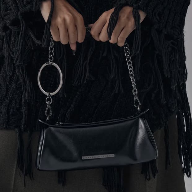트리밍버드 O ring Chain Barrel Mini Bag [ Bla