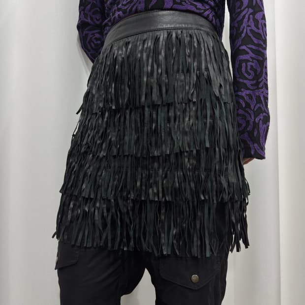 tessele leather skirt