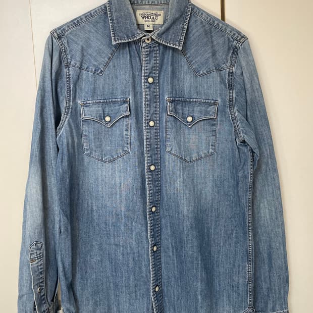 WHO.A.U 데님 셔츠 M