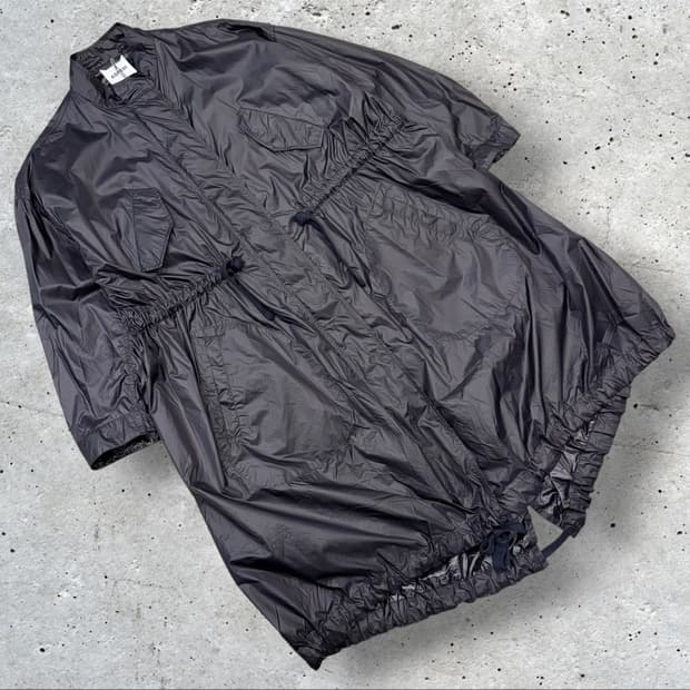 [XS] 19ss 아스페시 나일론 바람막이 코트 블랙 수입택 D823