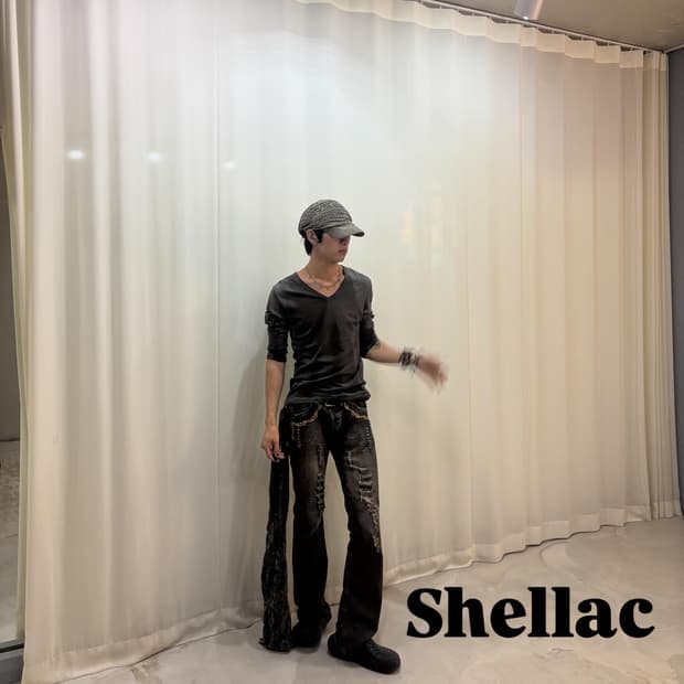 “Shellac” 00’s Washed Cargo Pocket Tee