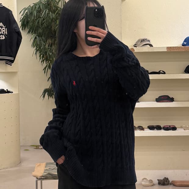 폴로 랄프로렌 케이블 니트 스웨터 U206