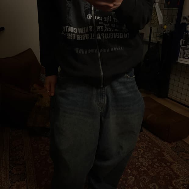 빈티지 와이드 벌룬 팬츠