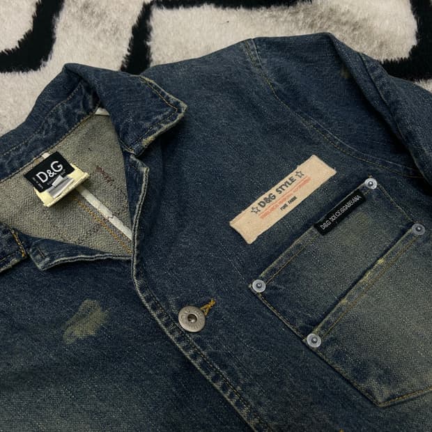 [M]돌체앤가바나 데님 블레이저 자켓