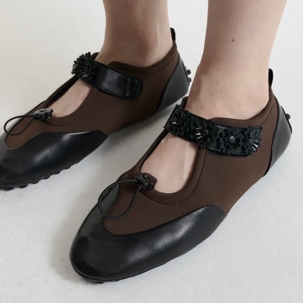 [36,37,38]세실리에 반센 25fw BESS메리제인 플랫슈즈/브라운