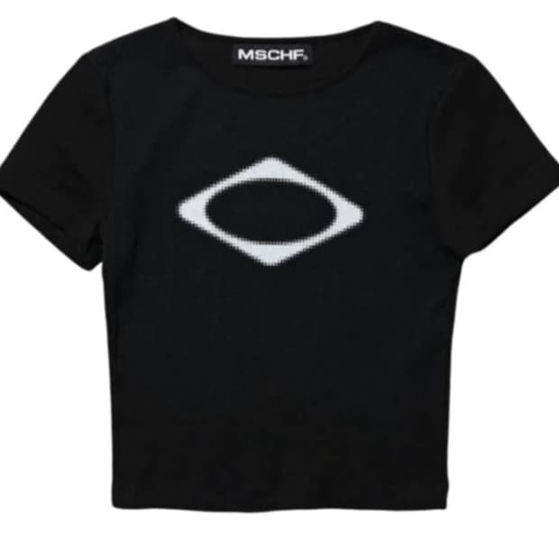 미스치프 롬버스 크롭반팔