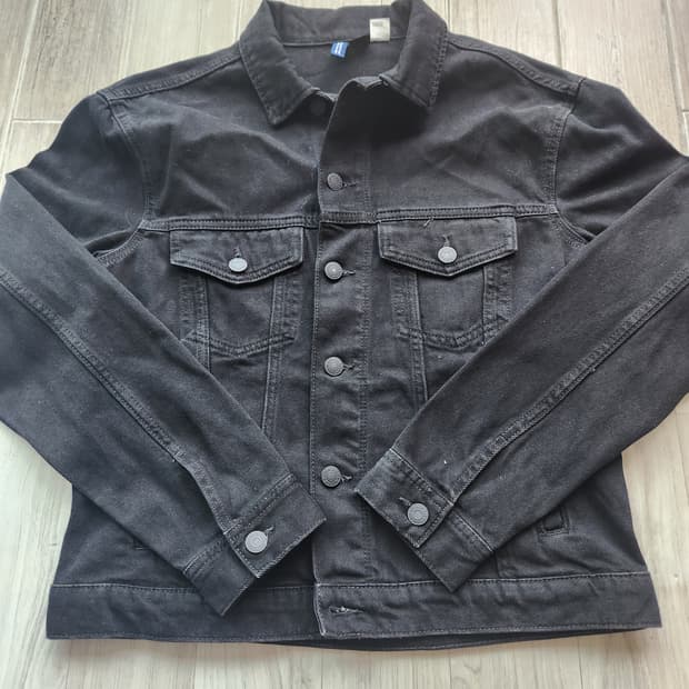 H&M x 포스트말론 블랙 데님 자켓 S