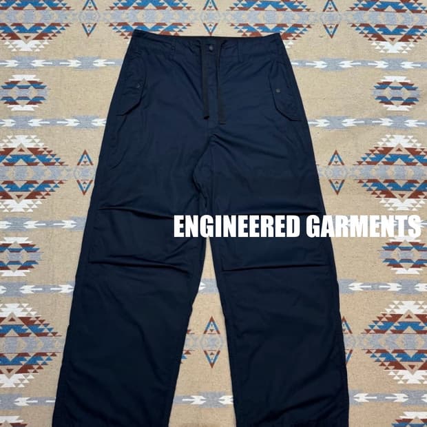 [S][32] 엔지니어드가먼츠 하이카운트 트윌 오버팬츠 네이비