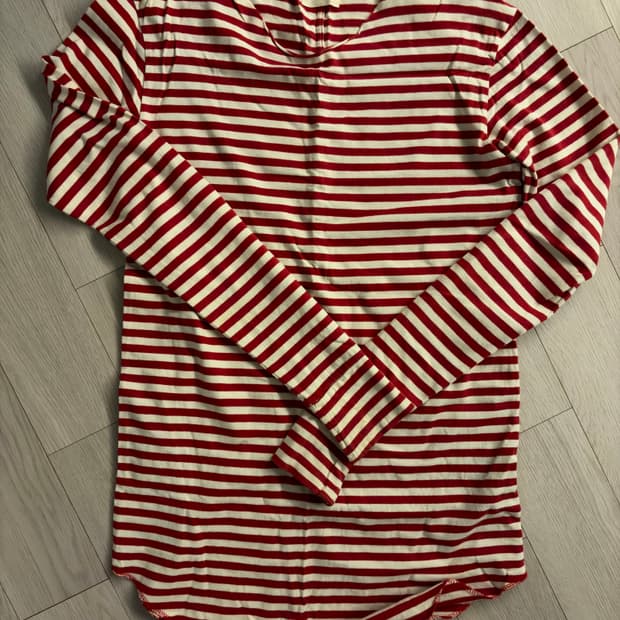 피어 오브 갓 3rd 컬렉션 레드 스트라이프 롱슬리브