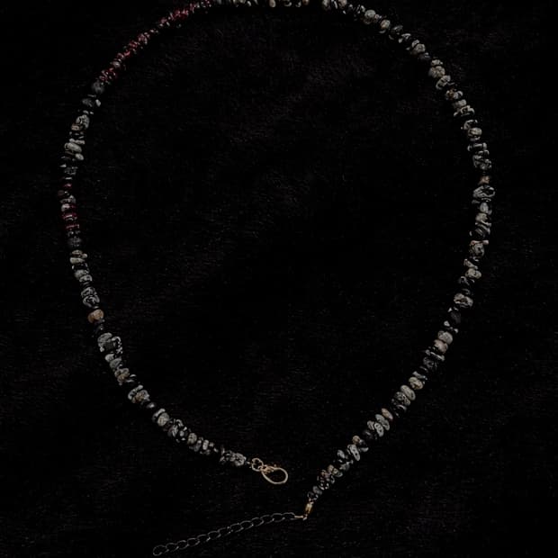 핸드메이드 원석 목걸이