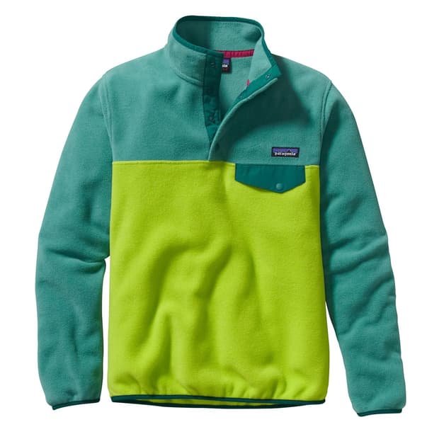 (W’s) 파타고니아 신칠라 스냅티 플리스 터키그린/라임