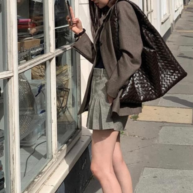 보테가베네타 홉 브라운 라지