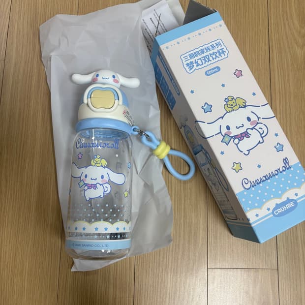 새상품) 시나모롤 트라이탄 텀블러 물병 600ml