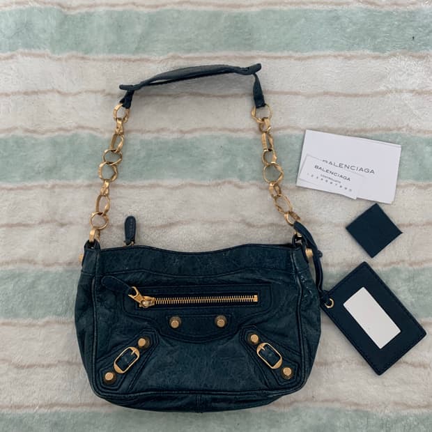 발렌시아가 체인 숄더백 모터백