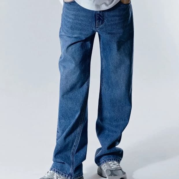 플랙 x 런업 콜라보 데님 라이트 블루