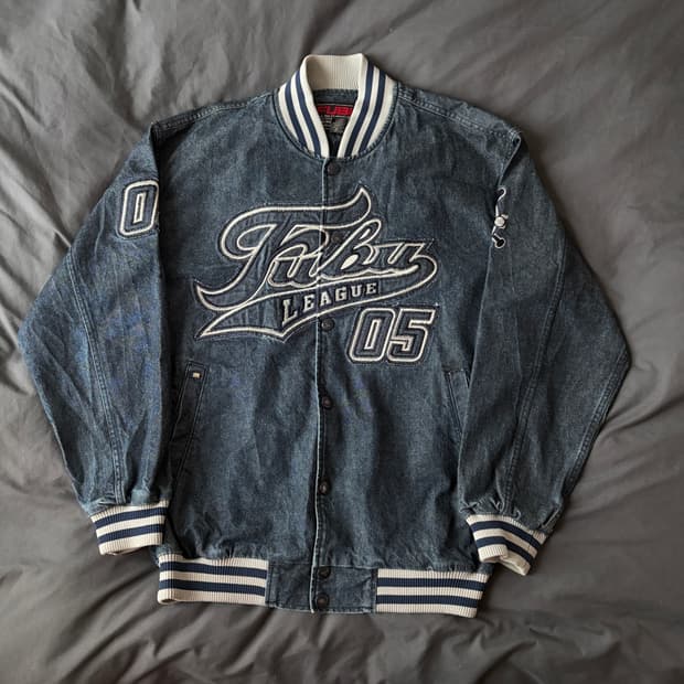 [FUBU] 푸부 데님 바시티 자켓 빈티지