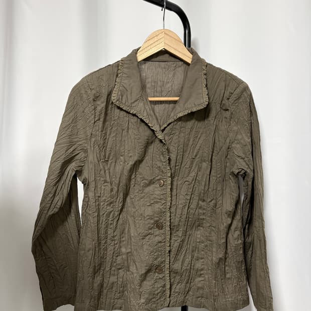 크링클 블라우스