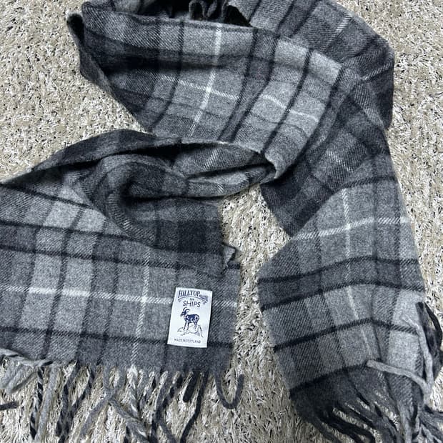 일본 SHIPS 스코틀랜드제 체크목도리