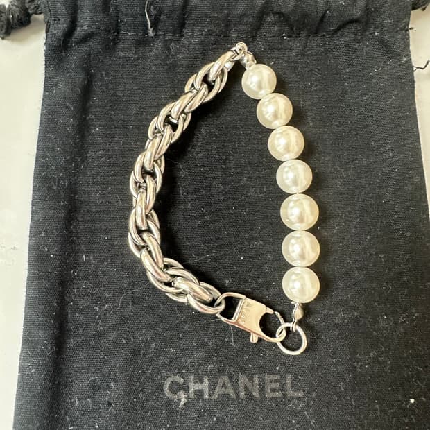 ag47 펄 실버 체인 팔찌