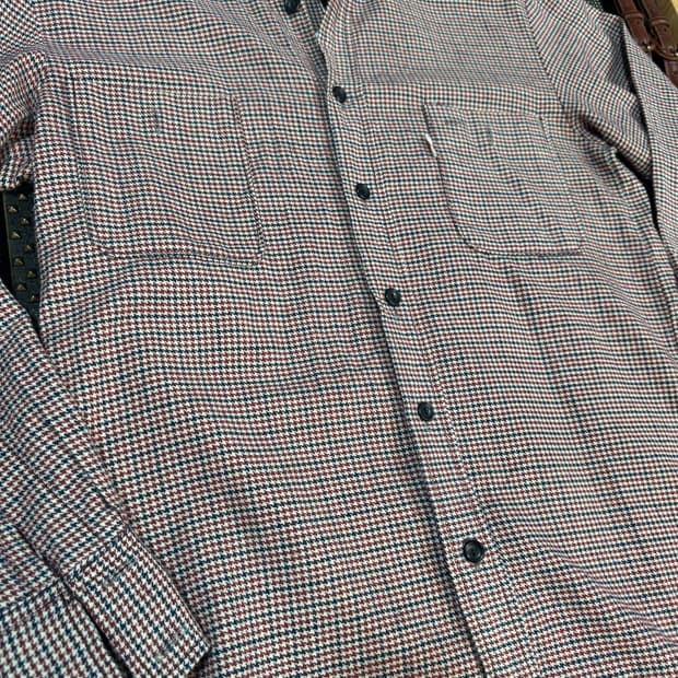 에드윈 빈티지 멀티 체크 투포켓 워크 셔츠 L