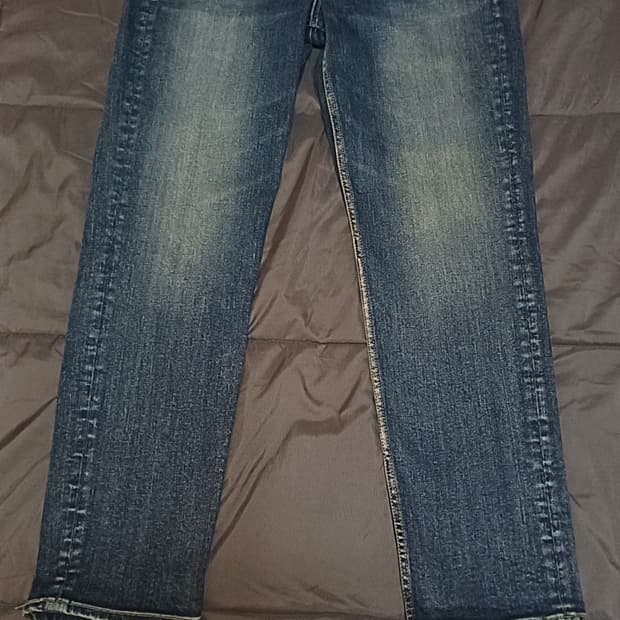 모드나인 약간스판청바지 실측31인치 기장99