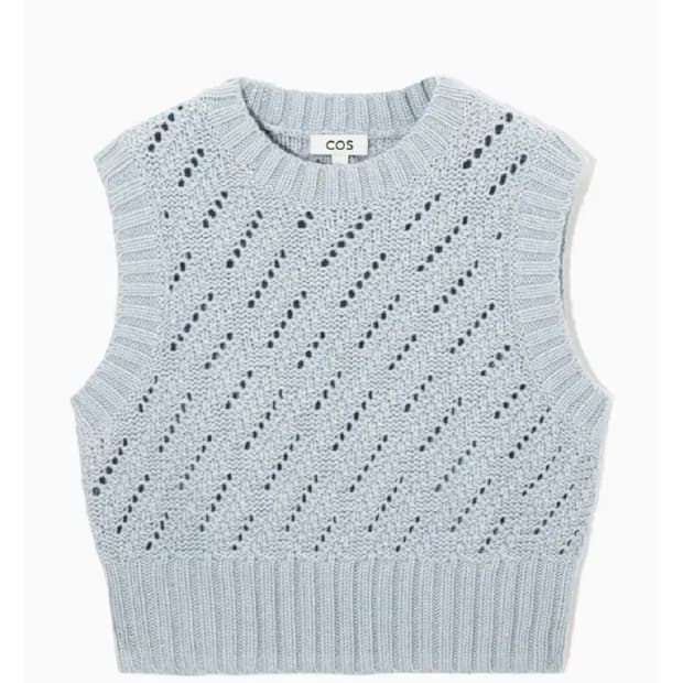 코스 COS 포인텔 니트 베스트 사이즈 EUR M