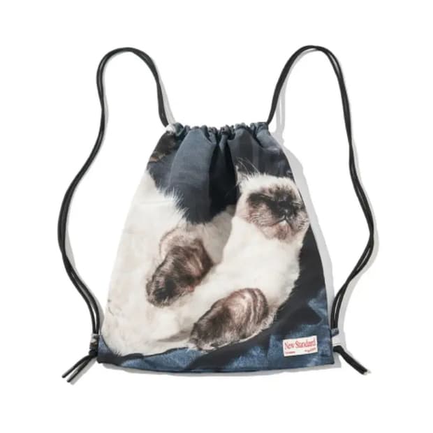 Kijun 기준 짐색 Drawstring Sport Bag Cat 