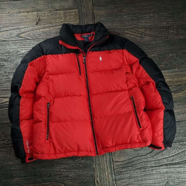 [폴로 랄프로렌] 90'S 빈티지 포니 로고 덕다운 패딩 M18455