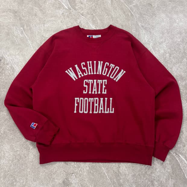 러셀 90‘s Washing state Football 스윗셔츠 