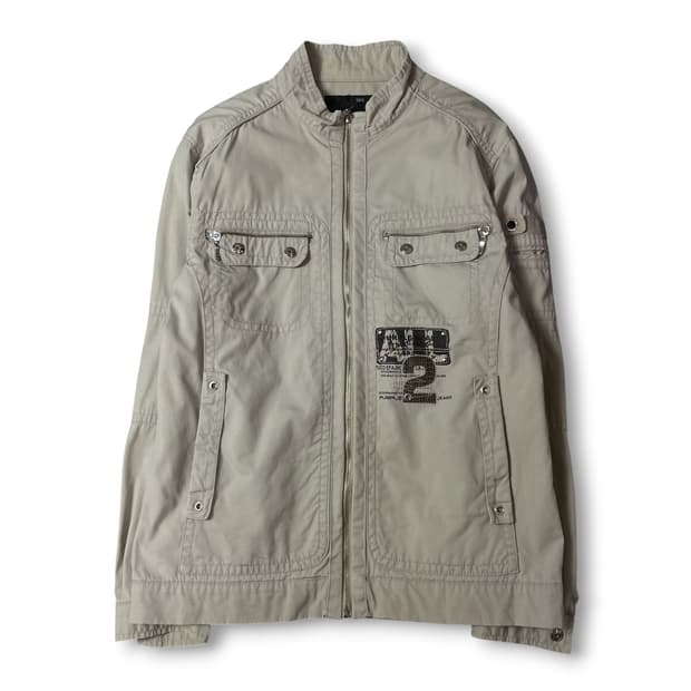 퍼플 브랜드 연베이지 포켓 디테일 자켓 105