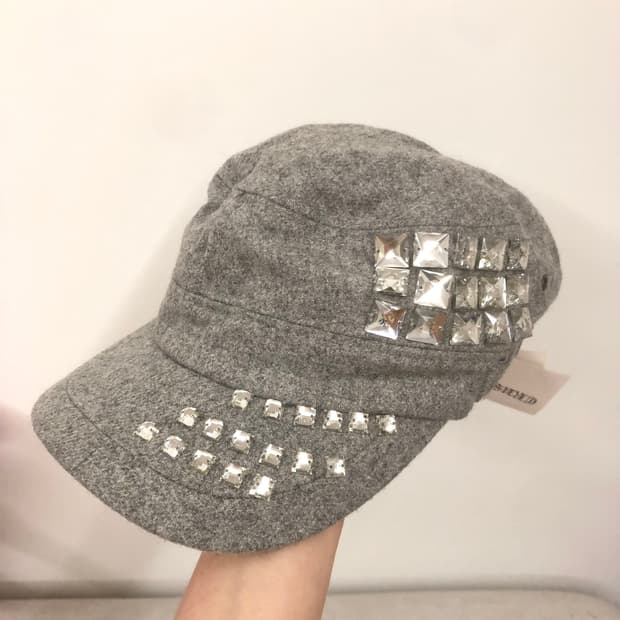 스터드 캡모자 갸루 펑크 니혼진 오네 라떼 빈티지 히메 달천 헌팅캡