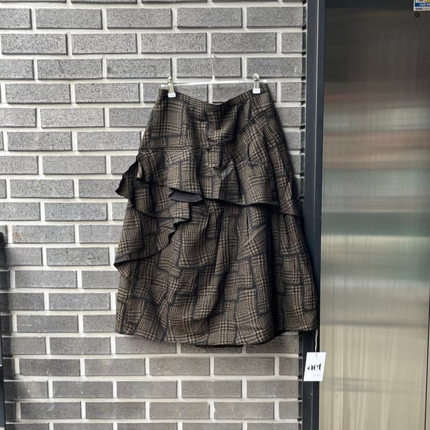 SENSOUNICO 레이어드 프릴 스커트