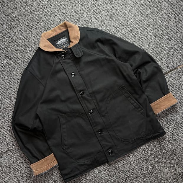 프리즘웍스 아메카지 코듀로이 카라 코튼 덱 자켓 2531