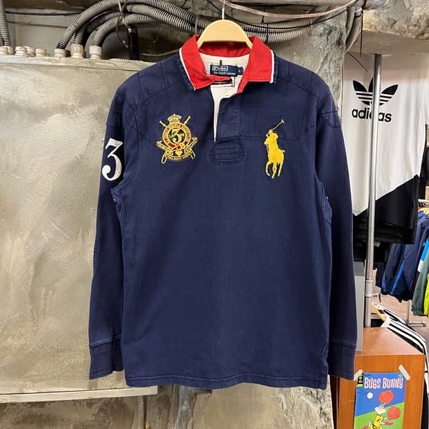 폴로 랄프로렌 빅포니 럭비티 네이비 L #csz2457