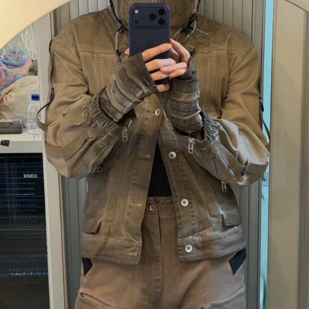 25fw DENIM MOTORCYCLE UTILITY JACKET