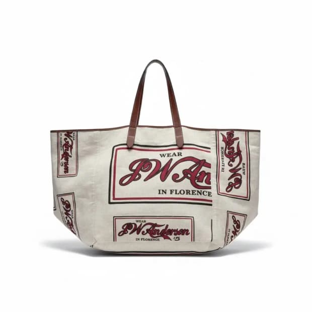 J.W. Anderson oversized logo tote bag