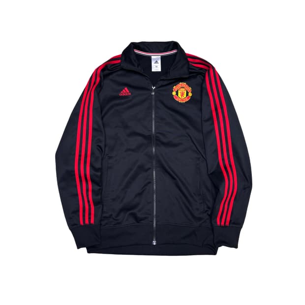 아디다스 맨유 맨체스터 유나이티드 져지 검빨 블랙 트랙탑