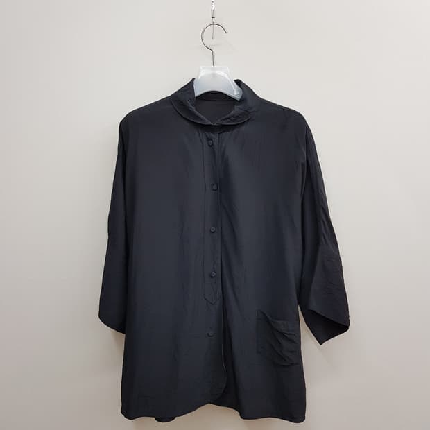 구호 2021 시어 텍스처 7부 슬리브 블라우스 M사이즈