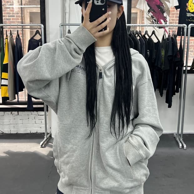 챔피온 올드스쿨 빅로고 후드집업