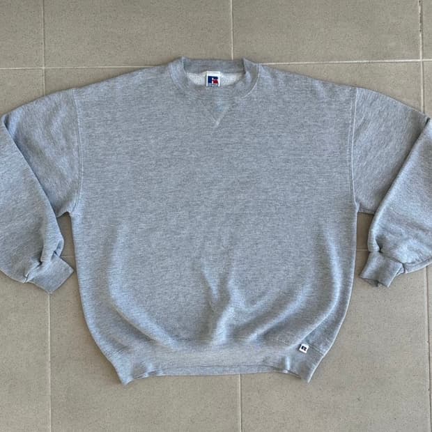90s 러셀 스웻셔츠 그레이 XL USA