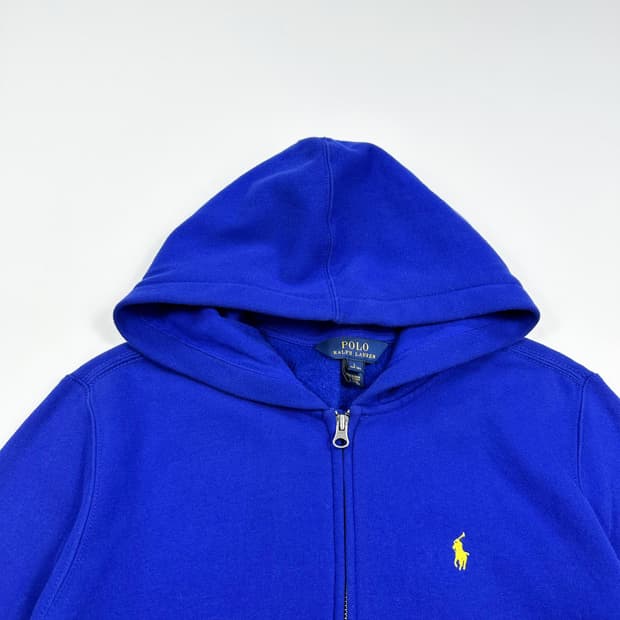 폴로 랄프로렌 포니 걸즈 블루 후드집업 (실측 S 여성추천)