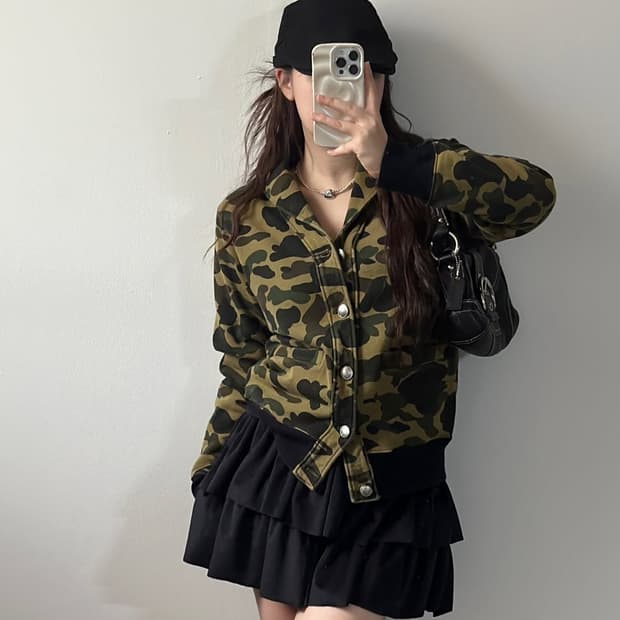 베이프 퍼스트카모 숄카라 가디건 ((계좌이체배송비무료))