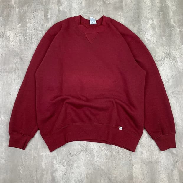 90s 러셀 애슬레틱 빈티지 레드 맨투맨