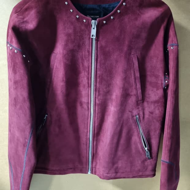 베르니스 여성 스웨이드 양가죽 자켓 