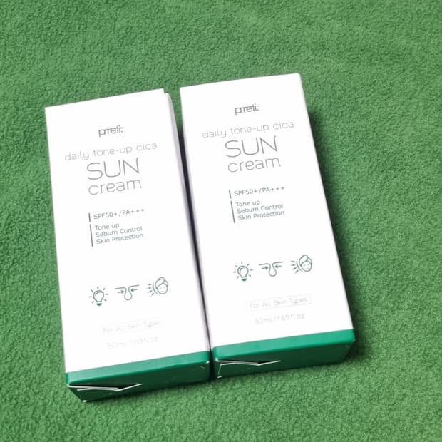 프레티 데일리 톤업 시카 선크림 세트
