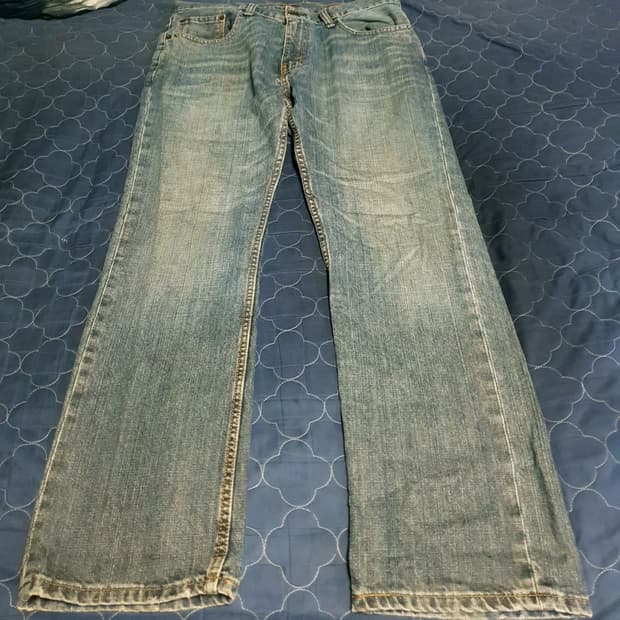 리바이스 블랭크탭 559 릴렉스드 스트레이트 워싱 데님팬츠 인디고(33)