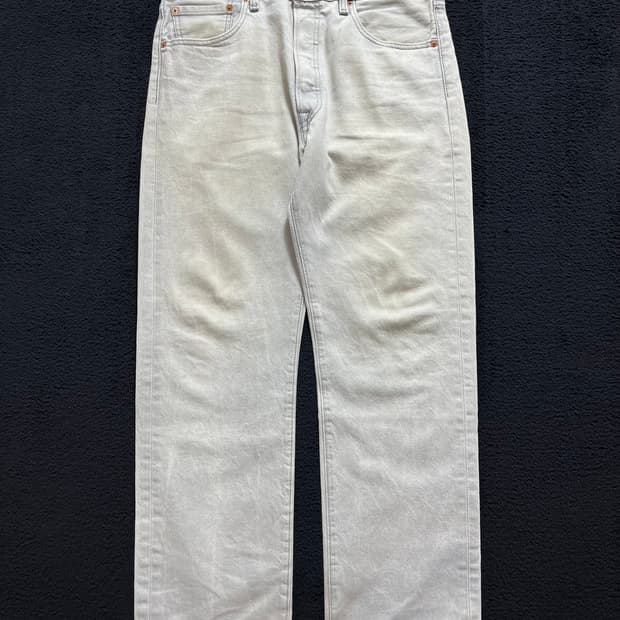 빈티지 리바이스 501 데님 팬츠 그레이