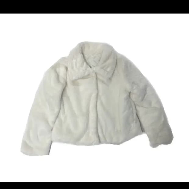 아이보리 퍼자켓 